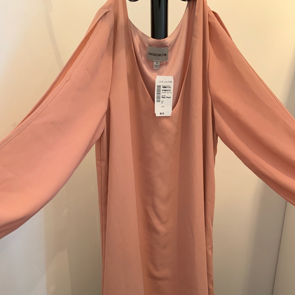 Love Culture Pretty in Peach Dress